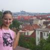 Woodie - Czech - Katerina at Vysehrad with Prague Castle in the backround