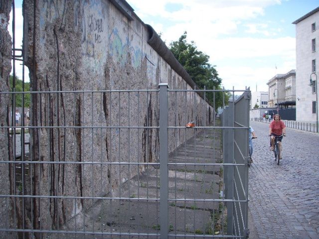 Berlin at original site of Berlin Wall