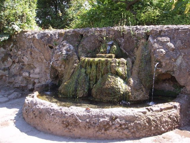 Rome ancient fountain